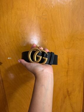 Womens Gucci Belt GG Marmont wide belt